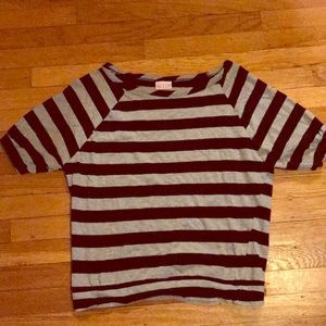 Alloy striped crop top